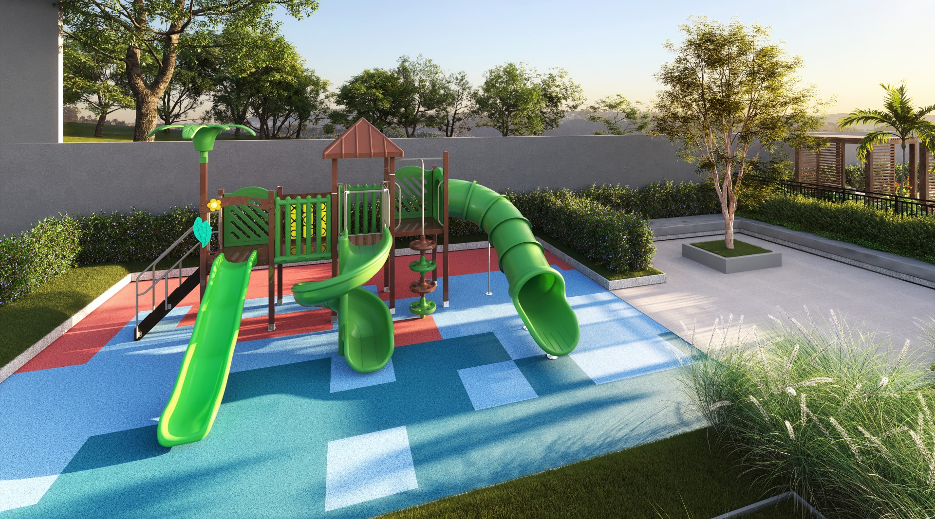 foto do playground do condomínio Tresor
