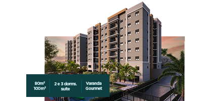 imagem lateral da torre que pertence ao condomínio Trésor